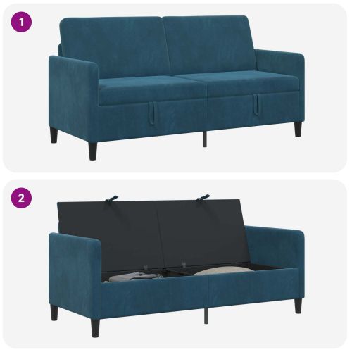 Диван с storage Синьо 172 x 78 x 87 см Полиестер