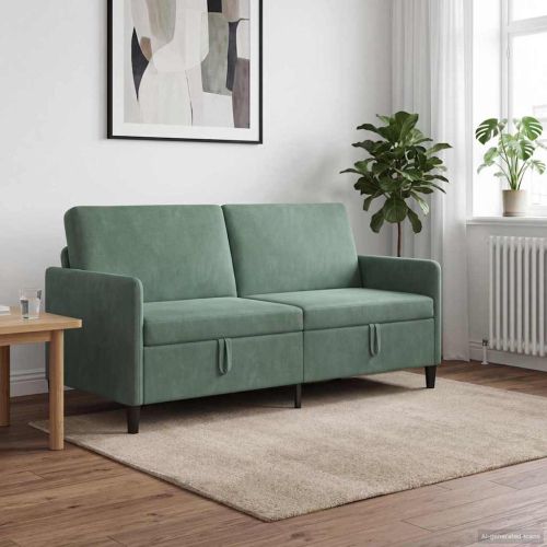 Диван с storage Морско зелено 172 x 78 x 87 см Полиестер