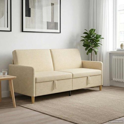 Диван с storage Кремаво 192 x 78 x 87 см Полиестер