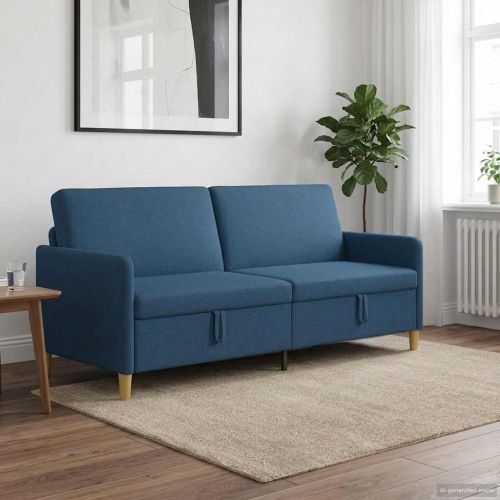 Диван с storage Синьо 192 x 78 x 87 см Полиестер
