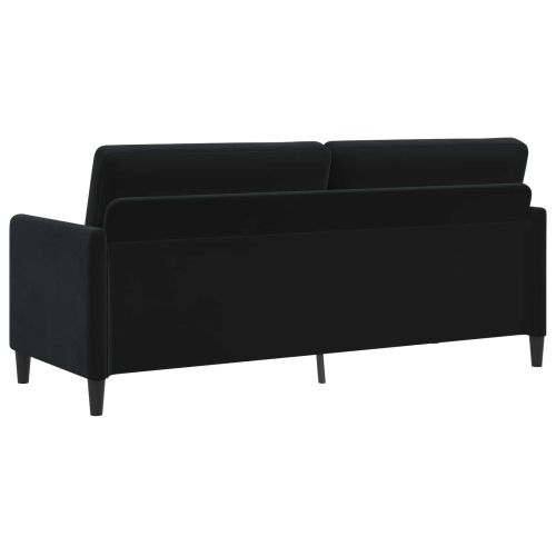Диван с storage Черно 192 x 78 x 87 см Полиестер