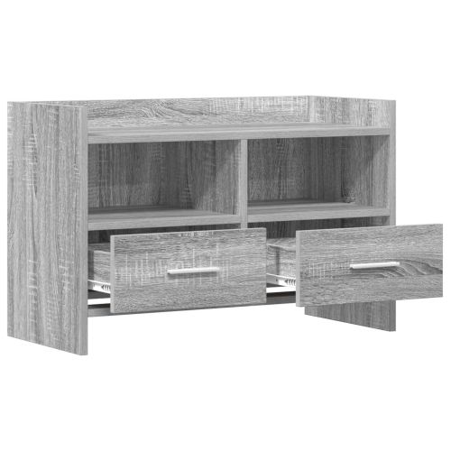 ТВ шкаф 71,5 x 33 x 47 см Сив Сонома Инженерна дървесина