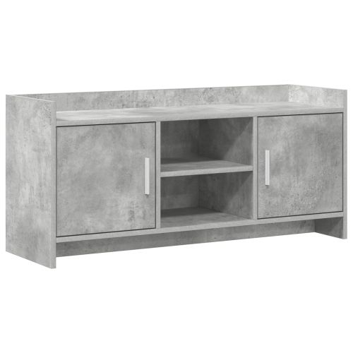 ТВ шкаф 102 x 33 x 47 см Бетонно сиво Инженерна дървесина