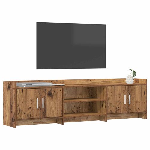 ТВ шкаф 168 x 33 x 47 см Старо дърво Инженерна дървесина