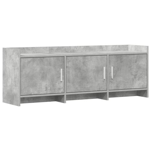 ТВ шкаф 130 x 33 x 47 см Бетонно сиво Инженерна дървесина