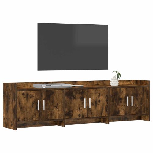 ТВ шкаф 168 x 33 x 47 см Опушен дъб Инженерна дървесина