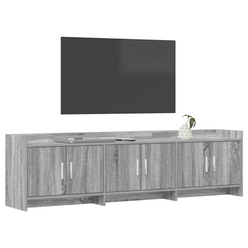 ТВ шкаф 168 x 33 x 47 см Сив Сонома Инженерна дървесина