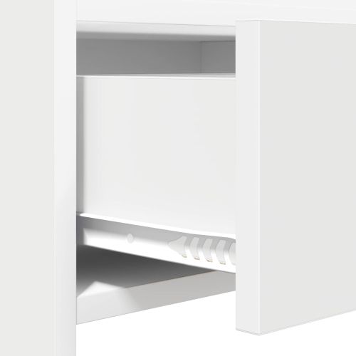 Конзолна маса Бяло 90 x 35 x 80 см Инженерна дървесина