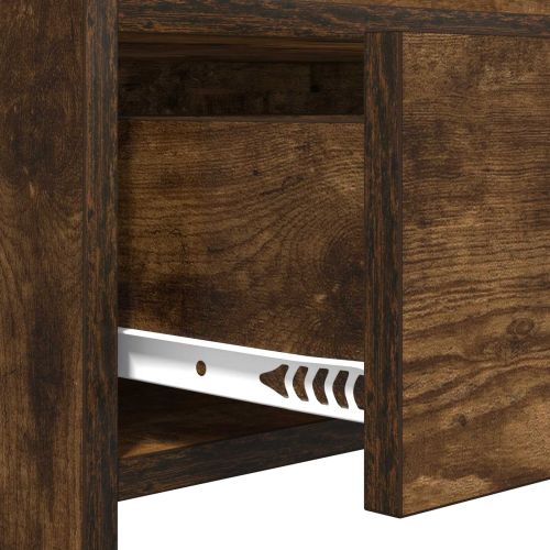 Конзолна маса Опушен дъб 90 x 35 x 80 см Инженерна дървесина