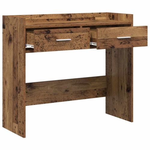 Конзолна маса Старо дърво 90 x 35 x 80 см Инженерна дървесина