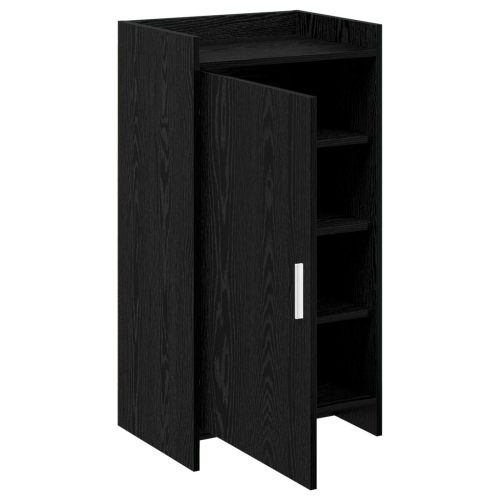 Шкаф за обувки Черен дъб 48 x 36 x 92 см Инженерна дървесина