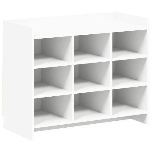 Шкаф за обувки Бяло 85 x 39,5 x 70 см Инженерна дървесина