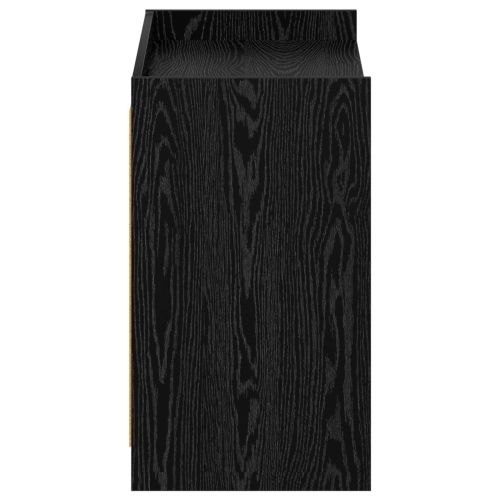 Шкаф за обувки Черен дъб 85 x 39,5 x 70 см Инженерна дървесина