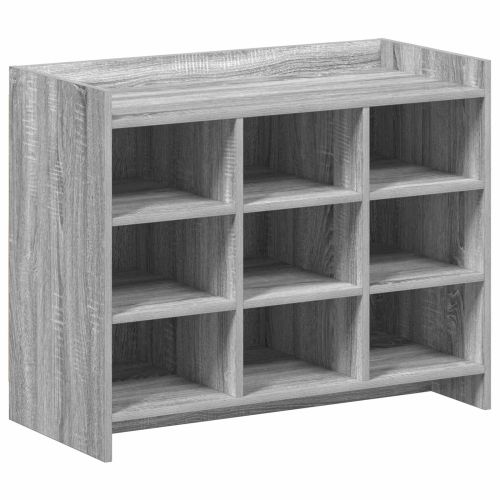 Шкаф за обувки Сив Сонома 85 x 39,5 x 70 см Инженерна дървесина