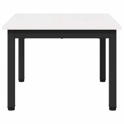 Масичка за кафе Бяло 60 x 50 x 36 см Солидно борово дърво