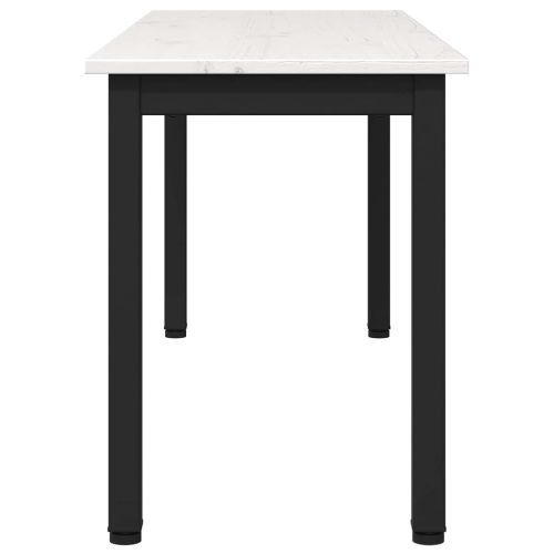 Пейка Бяло 110 x 35 x 45 cm Солидно борово дърво