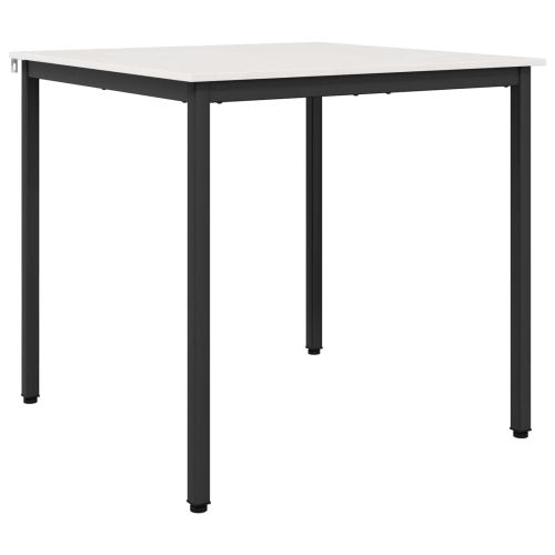 Трапезна маса Бяло 80 x 80 x 75 cm Солидно борово дърво