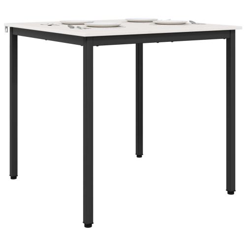 Трапезна маса Бяло 80 x 80 x 75 cm Солидно борово дърво