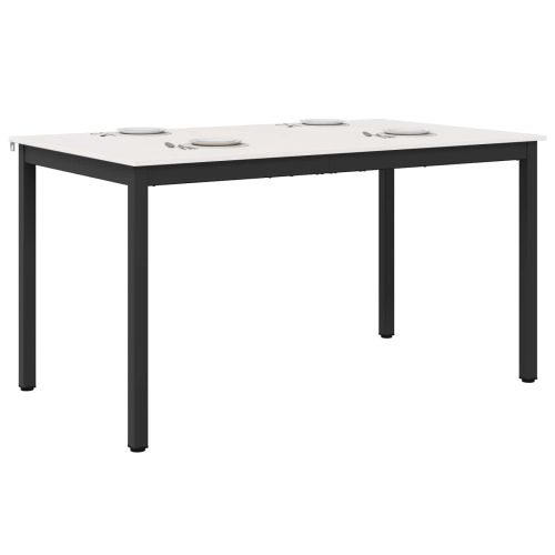 Трапезна маса Бяло 150 x 90 x 75 cm Солидно борово дърво