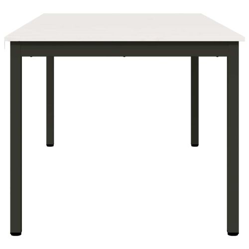 Трапезна маса Бяло 180 x 90 x 75 cm Солидно борово дърво