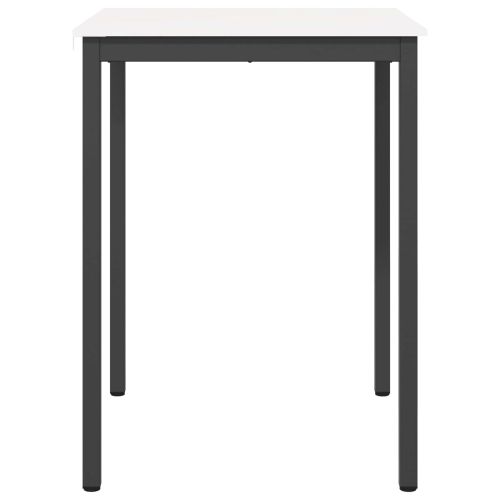 Бар маса Бяло 80 x 80 x 105 см Солидно борово дърво