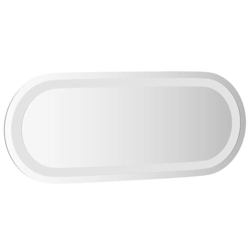 LED огледало за баня, 50x20 см, овално