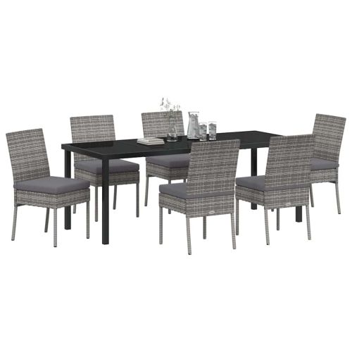 Комплект за хранене в градината 7 pcs Сив