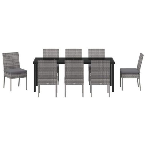 Комплект за хранене в градината 9 pcs Сив