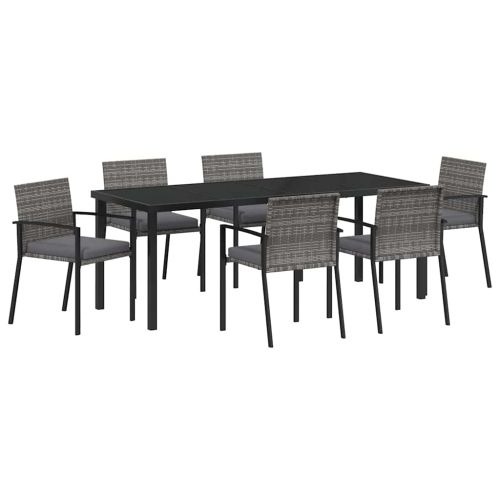 Комплект за хранене в градината 6 pcs Сив