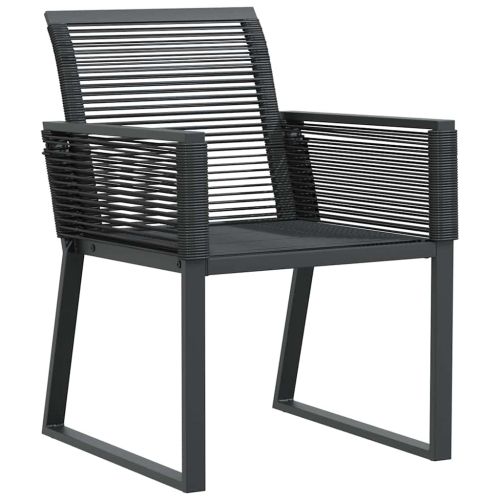 Комплект за хранене в градината 7 pcs Черно