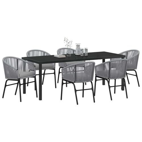 Комплект за хранене в градината 7 pcs Антрацит