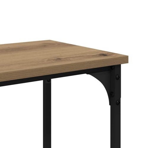 Конзолна маса Дъб 150 x 29 x 75 см Конструирано дърво и метал.
