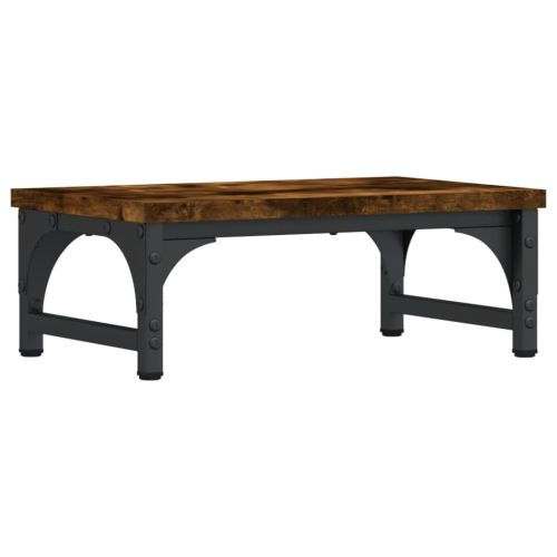 Поставка за монитор, опушен дъб, 37x23x14 см, инженерно дърво