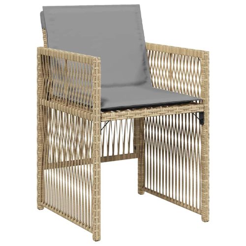 Комплект за хранене в градината 9 pcs Бежово