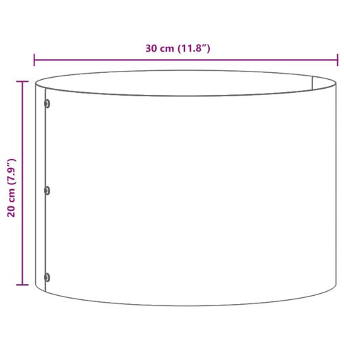 Пръстен за саксия 5 pcs Кафяво 30 x 30 x 20 cm