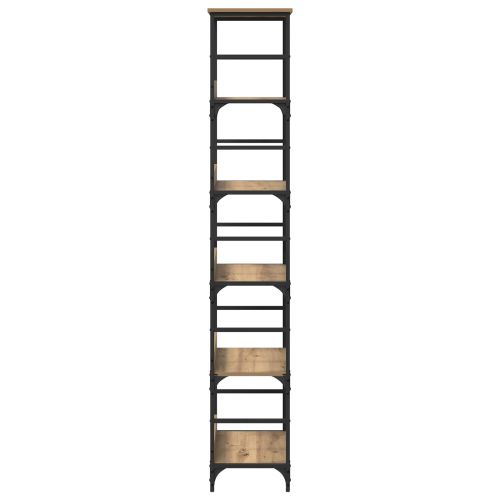 Рафт за книги Дъб 50 x 33 x 188,5 см Инженерно дърво