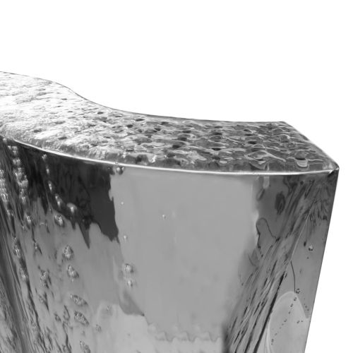 Градински фонтан сребрист 60,2x37x122,1 см неръждаема стомана