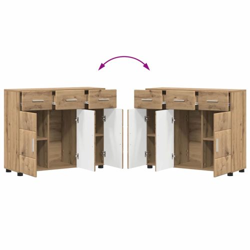 Служебен шкаф FLORIN 88,5 x 30,5 x 73 см Дъб Инженерно дърво