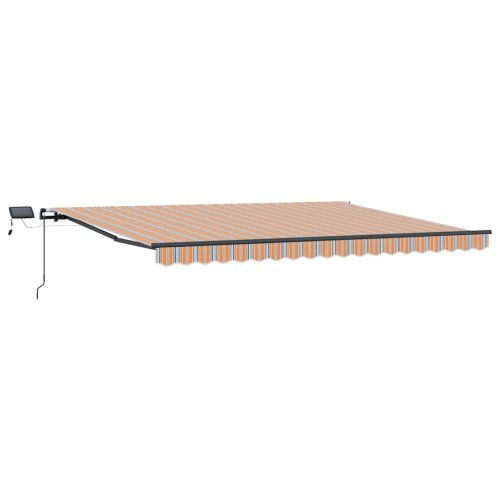 Прибираща се тента Многоцветен 400 × 350 cm Тъкан и алуминий