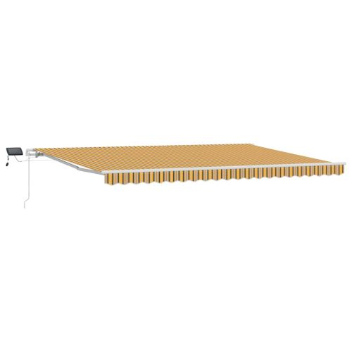 Прибираща се тента Многоцветен 500 × 350 cm Тъкан и алуминий