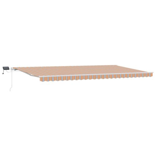 Прибираща се тента Многоцветен 600 × 350 cm Тъкан и алуминий