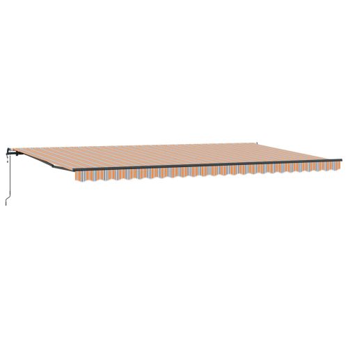 Прибираща се тента Многоцветен 600 × 350 cm Тъкан и алуминий