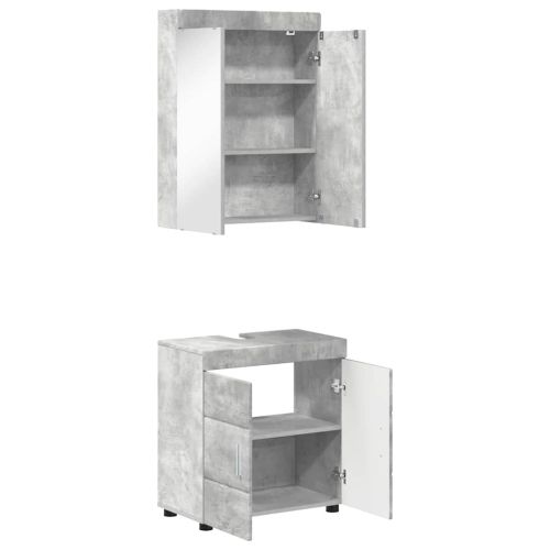 Комплект мебели за баня TULUM 2 pcs Циментено сиво