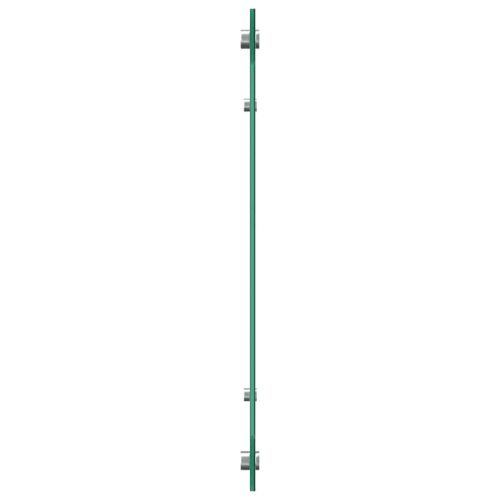 Кухненски гръб 2 pcs Черно 110 x 50 cm закалено стъкло