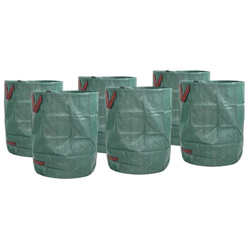 Чували за градински отпадъци 12 pcs Зелен 66 x 66 x 83,5 см