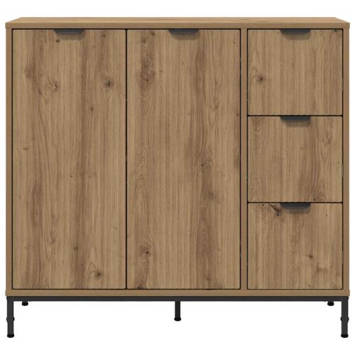 Служебен шкаф Дъб 89,5 x 33 x 82 см Инженерно дърво