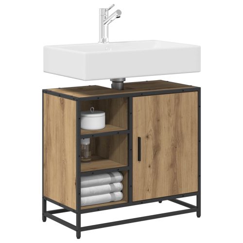 Шкаф за баня Дъб 65 x 33 x 60 см Инженерно дърво