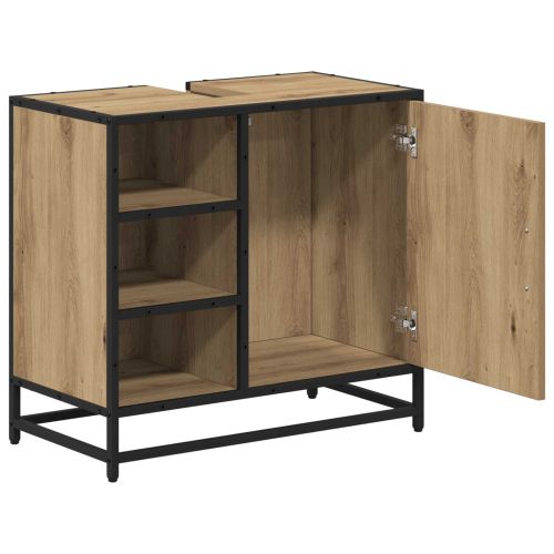Шкаф за баня Дъб 65 x 33 x 60 см Инженерно дърво