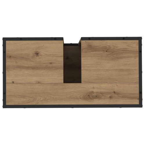 Шкаф за баня Дъб 65 x 33 x 60 см Инженерно дърво