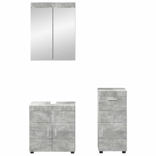 Комплект мебели за баня TULUM 3 pcs Циментено сиво